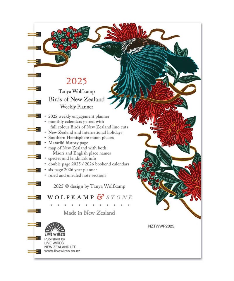 New Zealand 2025 Weekly Planner – Design Withdrawals