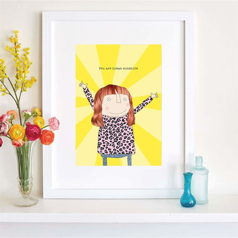 Human Sunshine A4 Art Print