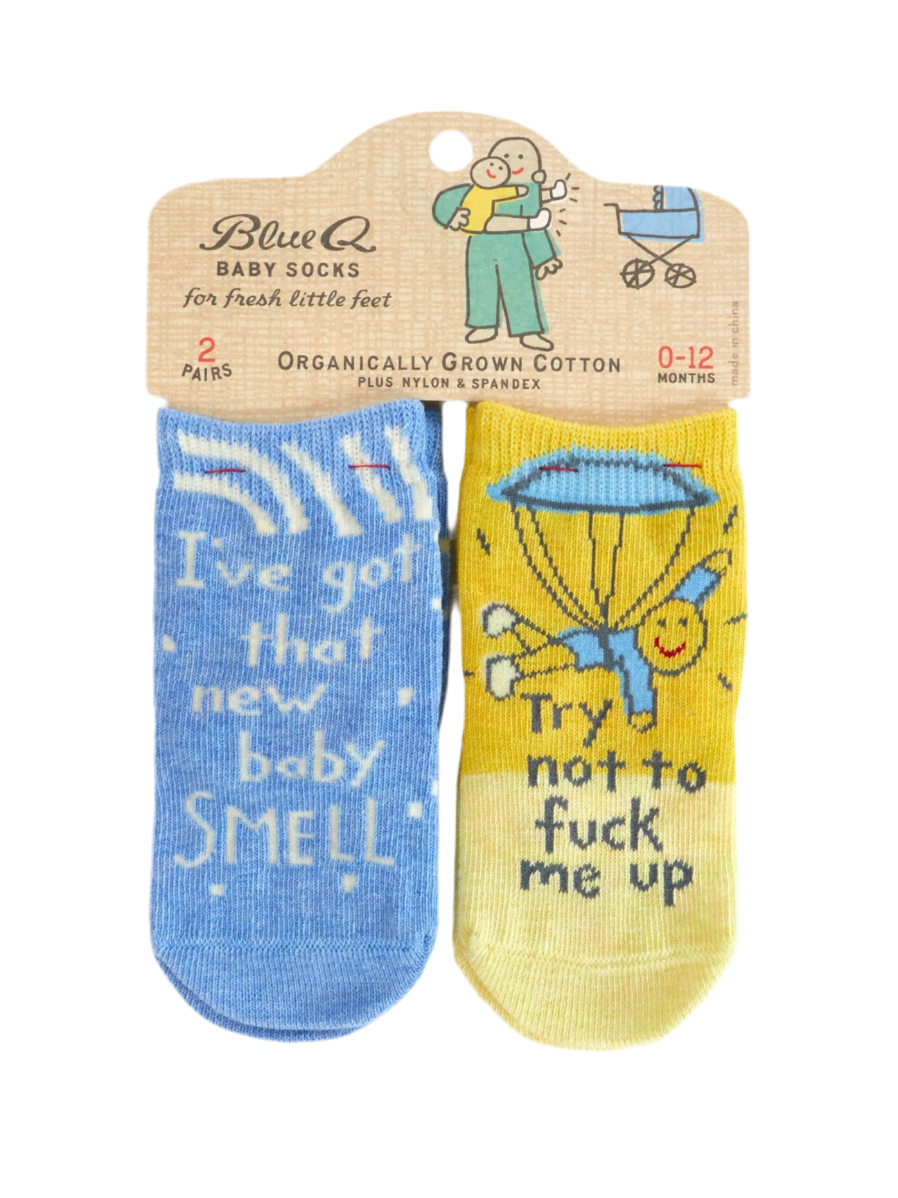 I've Got That New Baby Small/ Try Not To Fuck Me Up Baby Socks