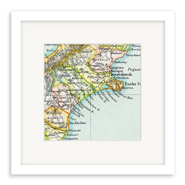 Canterbury - Vintage Map Print