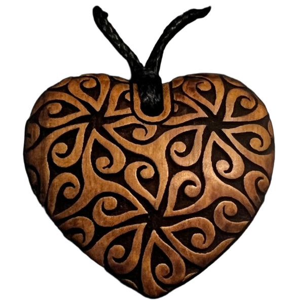 Heartwood Range - Boxed Heart Pendant