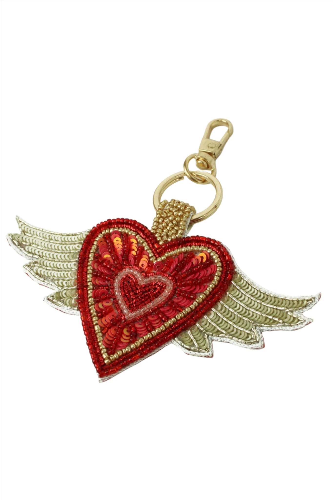 Flying Heart Keyring