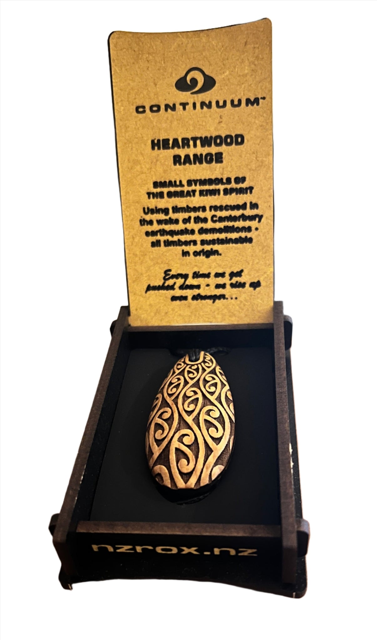 Heartwood Range - Boxed Oval Pendant