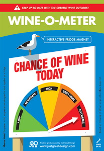 Wine-O-Meter Fridge Magnet