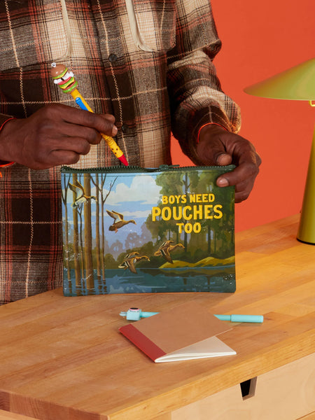 Boys Need Pouches too - Zipper Pouch