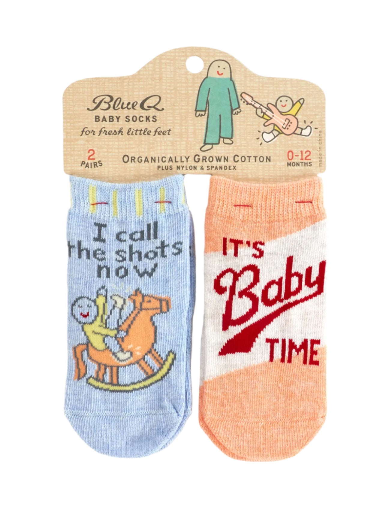 I Call The Shots Now/ It's Baby Time Baby Socks