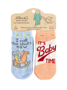 I Call The Shots Now/ It's Baby Time Baby Socks