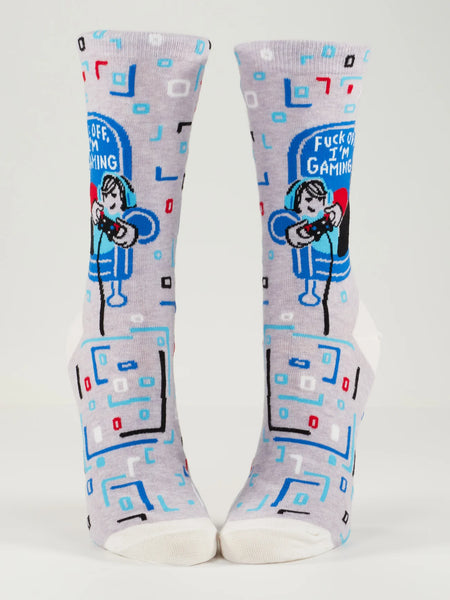 Fuck Off, I'm Gaming Crew Socks