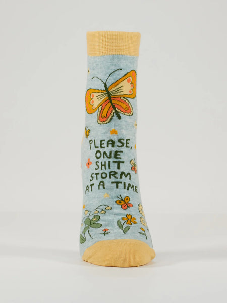 Please, One Shitstorm At A Time Ankle Socks