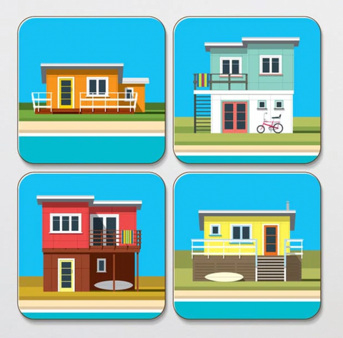 Coasters Set of 4 - Baches