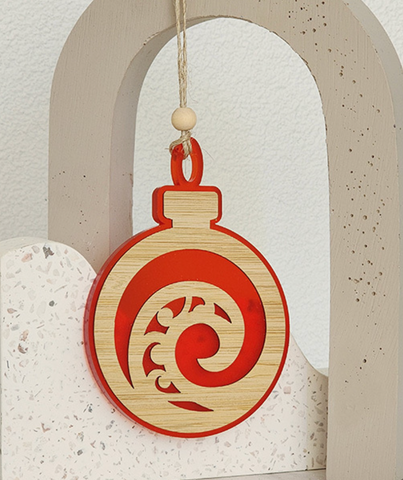 Hanging Ornament - Bauble Koru