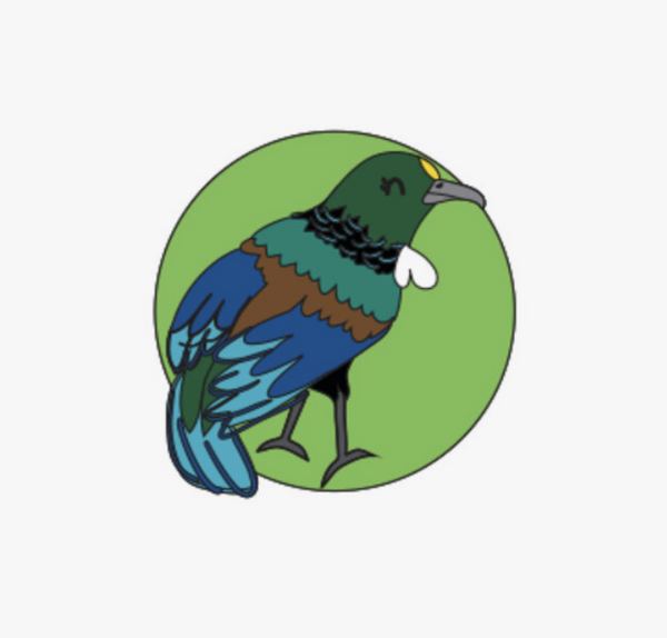 Enamel Pin - Tia the Tui