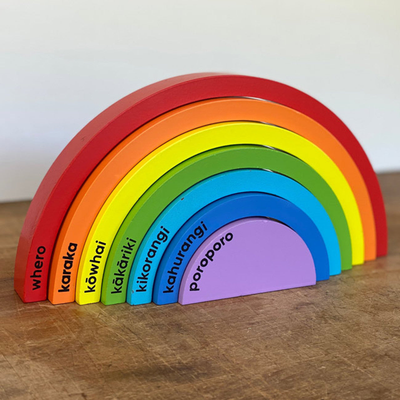 Te Reo Maori Rainbow Blocks