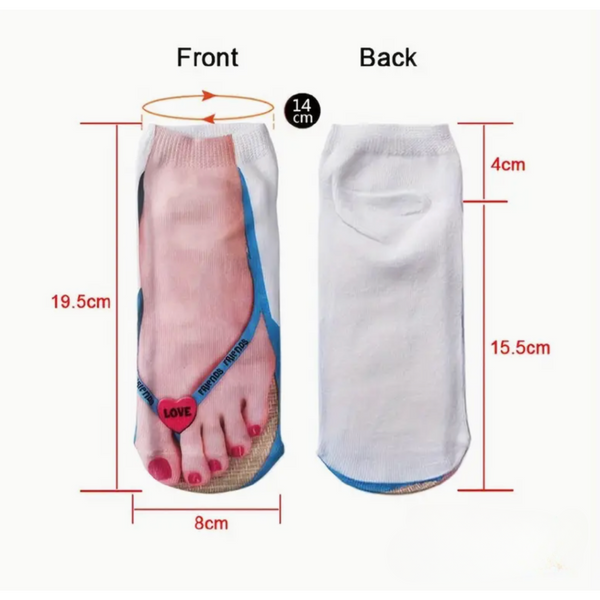 Hardcase Foot In Jandal Socks