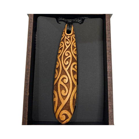 Heartwood Range - Boxed Long Pendant