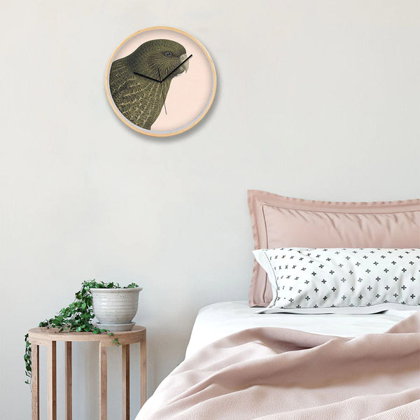 Hushed Pink Kakapo Frame Clock