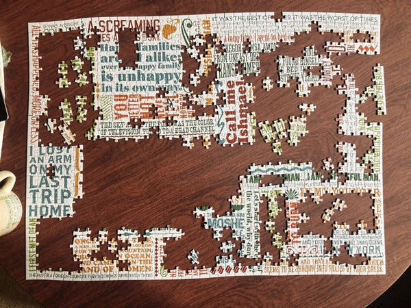Jane Austen Literary Lines 1000 Piece Puzzle