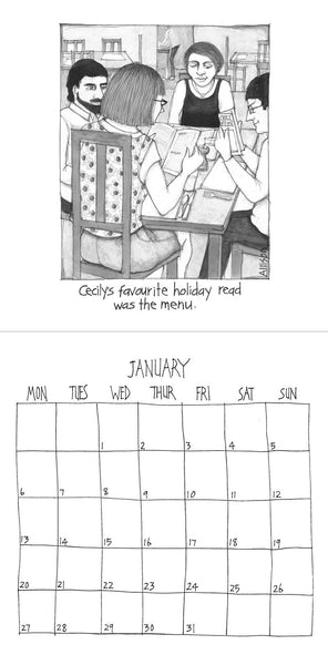 Cecily 2025 Wall Calendar