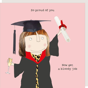 Card - Graduation Girl, Get A Job