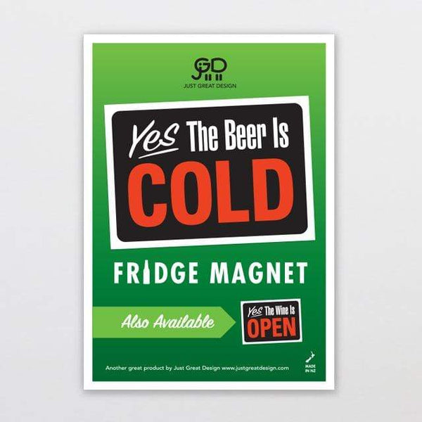 Beer is Cold Fridge Magnet