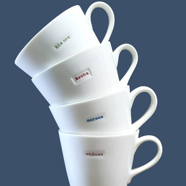 Porcelain 350ml Mug - Kia Ora