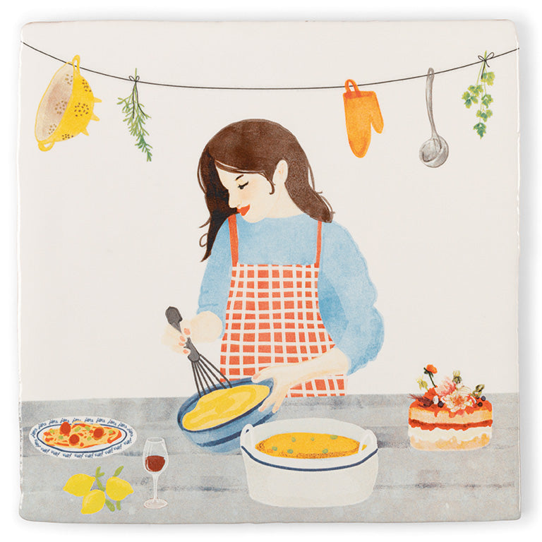 Bake Someone Happy Ceramic Tile