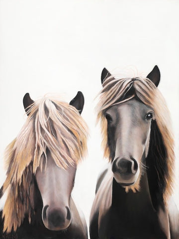 Horses "Mortimer and Clemente" Art Print