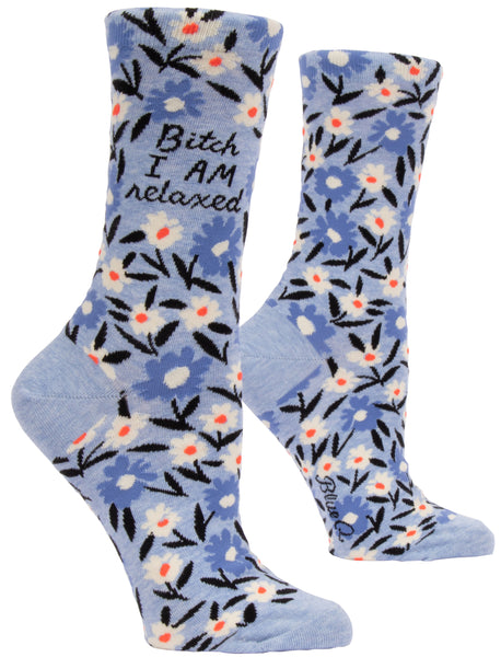 Bitch I AM Relaxed Crew Socks