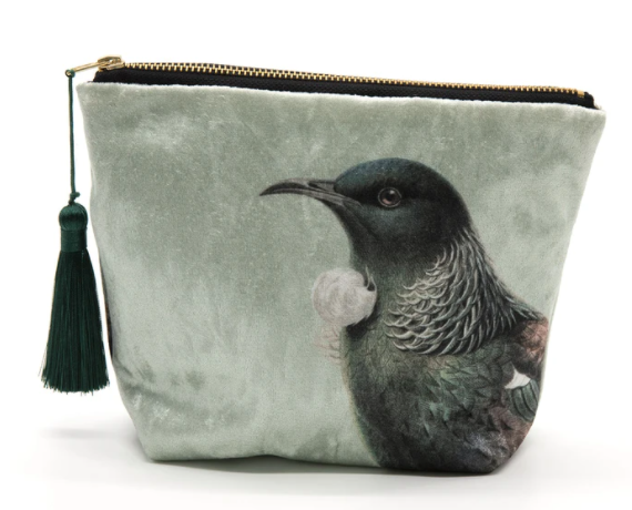 Luxurious Velvet Cosmetic Bags - Hushed Green Tui