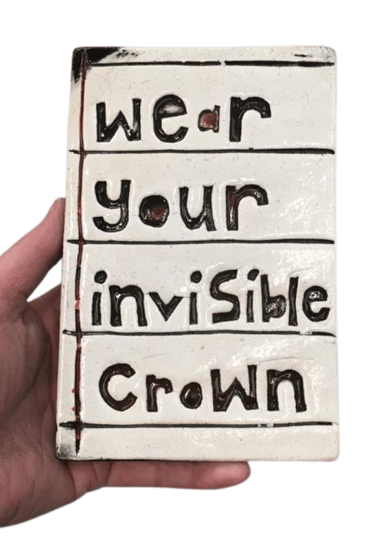 Wear Your Invisible Crown Rectangle Ceramic Tile