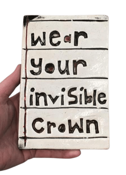 Wear Your Invisible Crown Rectangle Ceramic Tile