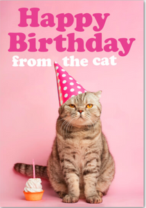 Card - Happy Birthday from the Cat