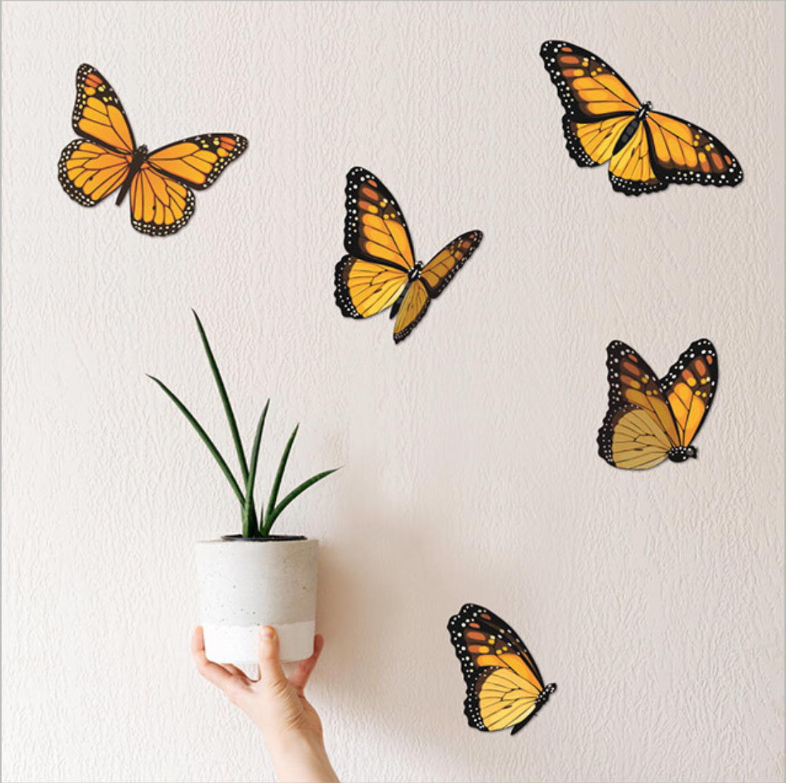 Monarch Butterfly Wall Set