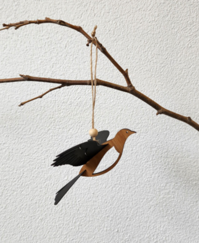 Rimu Kereru Hanging Ornament