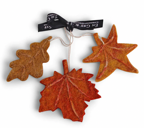 Autumn Leaves- Felted Wool Hanging Decoration