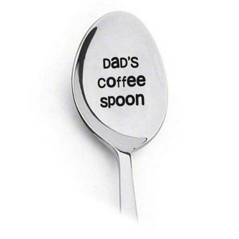 Engraved Coffee/Ice Cream Spoon - Dad's Coffee Spoon