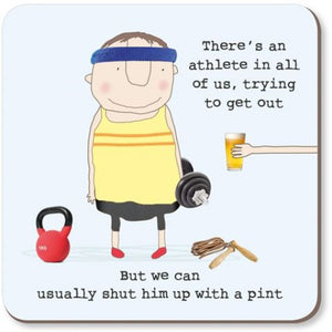 Rosie Made A Thing Coaster - Athlete Pint